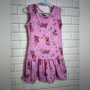 Trolls World Tour Girls Pink Sleeveless Dress Size 6-6X